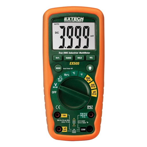 [EX505A] EX505A — MULTIMETRO, HEAVY DUTY A PRUEBA DE GOTEO