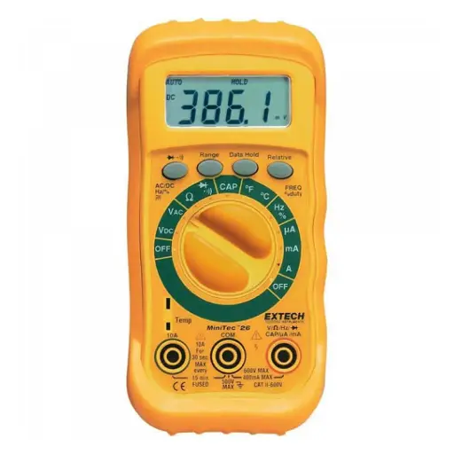 [MN26T] MN26T — (DESCONTINUADO) MULTIMETRO MINITEC AUTORANGO, 4000 CONTEOS, CA/CD, CAP, FREQ, TEMP, CONT, DIODOS.