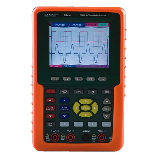 [MS420] MS420 — OSCILOSCOPIO 20MHZ, 2 CANALES, USB, SOFTWARE