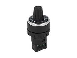 [BPR05K] BPR05K — POTENCIOMETRO 22mm 5K OHMS 1.5WATTS CON PERILLA GRADUADA, TOLERANCIA 10%, RESISTENCIA DE AISLAMIENTO MIN 10M OHMS (500VCD) 17.30 MA