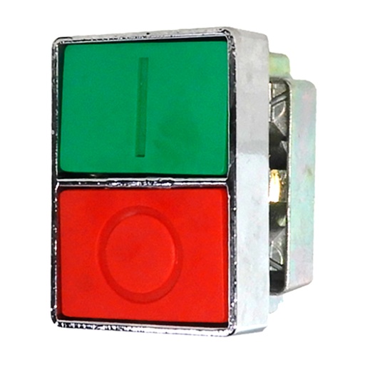 [2ATF3-F4-IO] 2ATF3-F4-IO — PULSADOR DOBLE, VERDE-ROJO 22mm, NO INCLUYE CONTACTOS