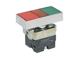 [2ATL5LBF3F4-400] 2ATL5LBF3F4-400 — PULSADOR ILUMINADO DOBLE TECLA (NO INCLUYE LED AMBAR, MCB9524