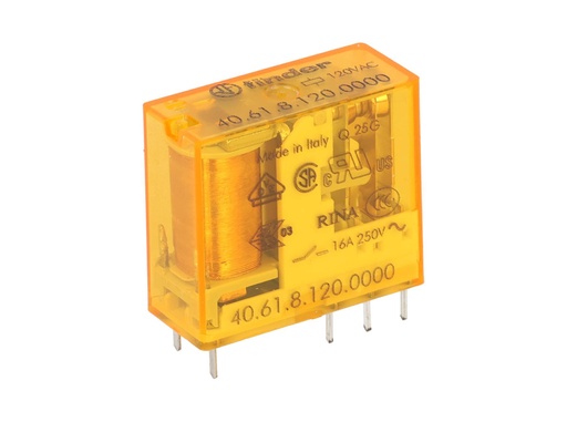 [406181200000] 406181200000 — RELE 120VCA 1P2T 16AMP.