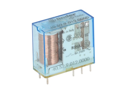 [405290120000] 405290120000 — RELE 12VCD 2P2T 8AMP.