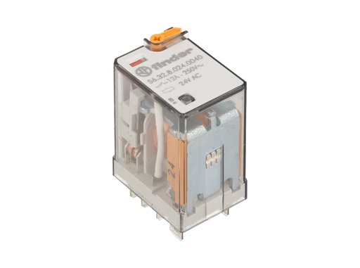 [563280240040] 563280240040 — RELE FASTON 24VCA 2P2T 12AMP.