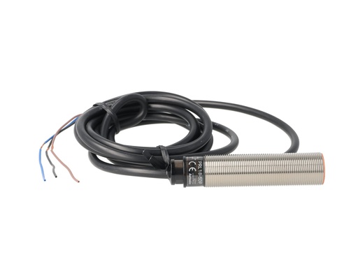 PRL18-5DP — SENSOR INDUCTIVO PNP, NA, SENSADO DE 5MM, 15-30VCD