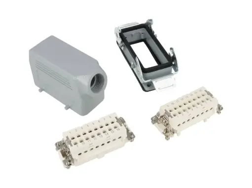 [CISET16PM] CISET16PM — SET CONECTOR INDEPENDIENTE MACHO HEMBRA 16 POLOS+TIERRA, M25, 16AMP. 450VCA