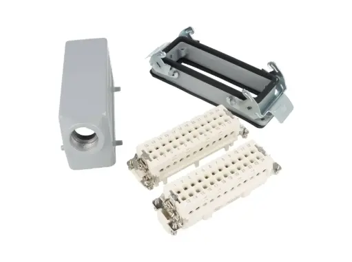 [CISET24PM] CISET24PM — SET CONECTOR INDEPENDIENTE MACHO HEMBRA 24 POLOS+TIERRA M25, 16AMP. 450VCA