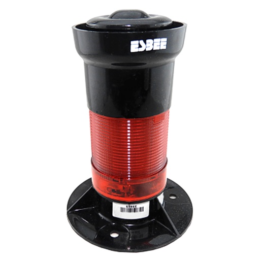 [IA12M34R240A] IA12M34R240A — SIRENA CON MODULO ROJO INTERMITENTE240V CA, 100 Lux, 100 dB, IP65