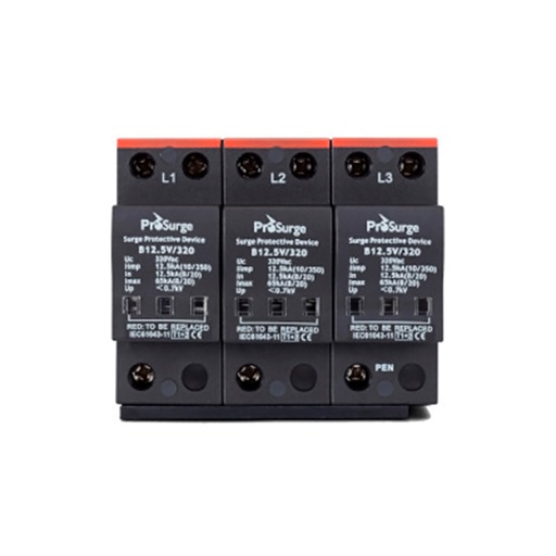 [B12.5V/175-S/3P] B12.5V/175-S/3P — SUPRESOR DE PICOS DSP1 PARA SISTE TIERRA TW-C3F-4C VOLTAJE F-