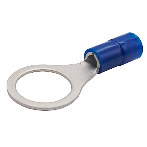 [V70RK004015] V70RK004015 — TERMINAL AISLADA TIPO OJILLO/ANILLO AWG16-14 INTERIOR 0.41 (10.5mm) , EXTERIOR 0.55 (14mm) AZUL