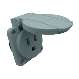 [AL12506] AL12506 — TOMA CORRIENTE COLOR GRIS MONTAJE PANEL