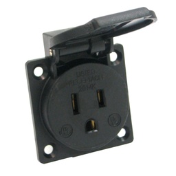 [PMRBA] PMRBA — TOMA CORRIENTE COLOR NEGRO MONTAJE PANEL