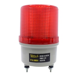 [TP-SL100R24] TP-SL100R24 — TORRETA ROTATIVA TIPO LED ROJO 24VCA/CDIP65, CON SOPORTE PARA PARED 100X48mm