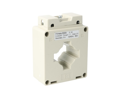 [MSQ40-600-5] MSQ40-600-5 — TRANSFORMADOR DE CORRIENTE (DONA) 600/5A VENTANA 40 X 10mm 660VMAX CLASE 1.5