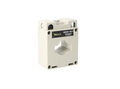 [MSQ30-100-5] MSQ30-100-5 — TRANSFORMADOR DE CORRIENTE (DONA) 100/5A VENTANA 30 X 10mm, 660VMAX CLASE 1.5