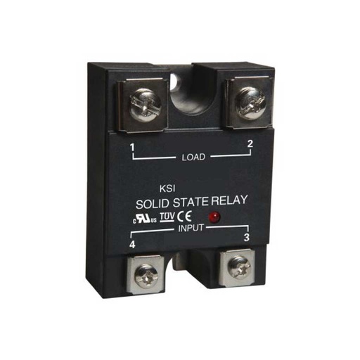 [KSI480D60-L] KSI480D60-L — RELEVADOR ESTADO SÓLIDO 60A 4-32VCD, 48-480VCACRUCE X CERO, CON LED INDICADOR