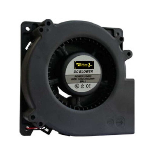 [TP-FAN24D-120BE] TP-FAN24D-120BE — VENTILADOR CON BALERO 24VCD 120X120X32mm2700RPM, CFM=32.5, 49DB, 0.55AMP.