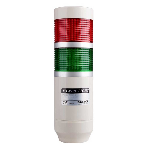 [PRE-220-2] PRE-220-2 — TORRETA IND 2 COLORES 56MM 240VCA/CD