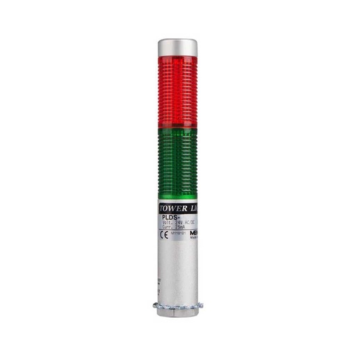 [PLDS-201-RG] PLDS-201-RG — TORRETA IND CON LED 25mm 12VCA/CD ROJO/VERDE