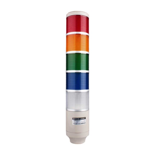 [MT8C5AL-5] MT8C5AL-5 — TORRETA INDUSTRIAL 24VCA/CD 5 COLORES 85mm CON FLAS