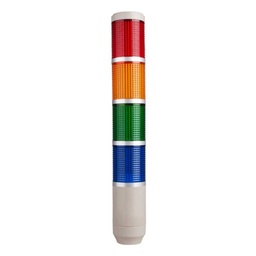 [MT5C4CL-4] MT5C4CL-4 — TORRETA INDUSTRIAL 220VCA 4 COLORES 56mmCON FLASH (ROJO, AMARILLO, VERDE Y AZUL) 