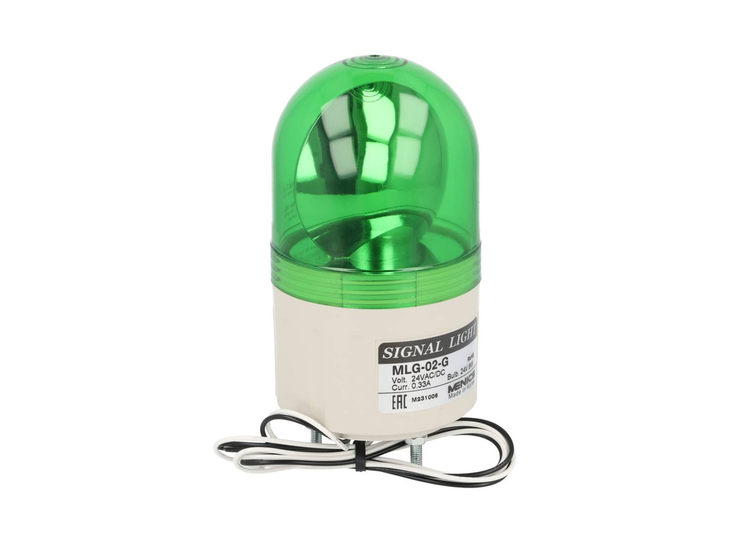 MLG-24G — FAROLA REVOLVENTE 66MM VERDE 24VCD