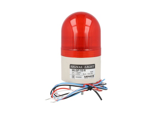 [MLGF-10-R] MLGF-10-R — FAROLA ROJA 66MM C/FLASH