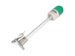 [MLPS-110G] MLPS-110G — FAROLA VERDE 66mm CON ESTROBO Y POSTE 200mm