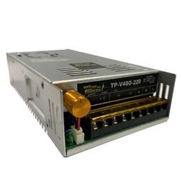 [TP-V480-220] TP-V480-220 — FUENTE VARIABLE 480W/2A, 0-220VCD, VOLTAJE ENTRADA 100-120V/200/240V, CON DISPLAY INDICADOR, MEDIDA: 215X114X49mm