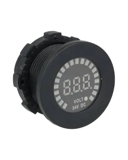 [TP-V24] TP-V24 — VOLTIMETRO INDICADOR CARGA DE BATERIA 24VCD ANALOGO/DIGITAL, RESTADO NDO 28mm
