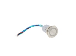 [TP-MM30-RR24] TP-MM30-RR24 — INTERRUPTOR METALICO 30mm 24V OFF-MOMENTANEO, NA