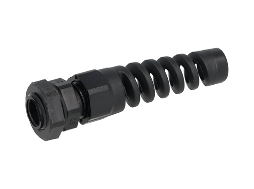 [CGE-PG7] CGE-PG7 — CONECTOR GLAND. NEGRO CON ESPIRAL PG7 INCLUYE TUERCA, BARRENO 1/2 
