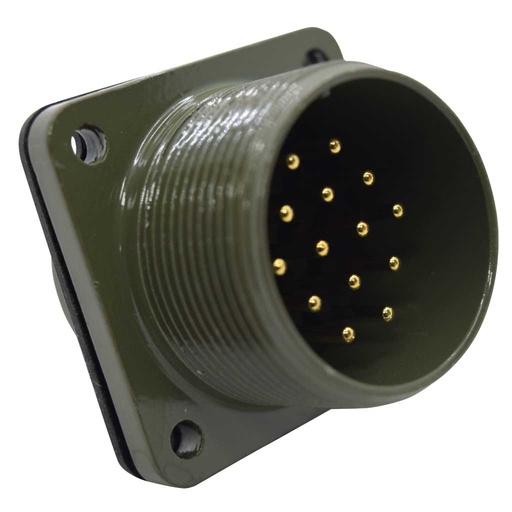 [TP-MSK-14PM] TP-MSK-14PM — CONECTOR TIPO MILITAR 14P SOCKET (CHASSIS) MACHO