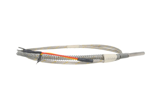 [TCX-100-K] TCX-100-K — TERMOPAR TIPO K DIAMETRO 3/16 X 1 1/4 LONG.CON EXTENSION DE 1 METRO DE CABLE, MAX. 500°C