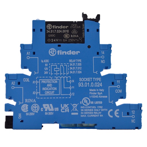 [385100240060] 385100240060 — INTERFACE CON RELE   24AC/DC 6A 