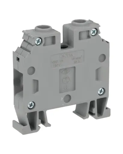 [KA-1052] BORNERA ATORNILLABLE 16MM/6AWG 76A 750VCA, COLOR GRIS