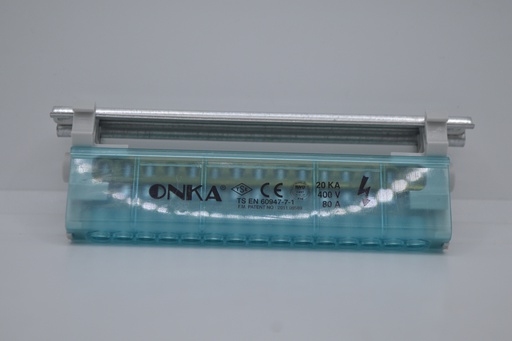 [KA-2064] BLOQUE D/DISTRIBUCION 1 LIN/15 DERIV. P/RIEL 80A, 400VCA