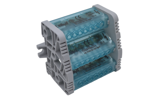 [KA-2171] KA-2171 — BLOQUE D/DISTRIB 3 LIN/7 DERIV 80A/400VCA, P/RIEL