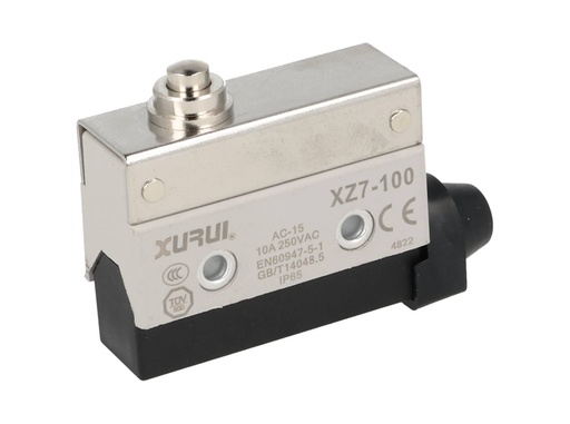 [XZ7-100] XZ7-100 — MICROSWITCH MINIATURA BOTON 1NA+1NC, 10A 250V