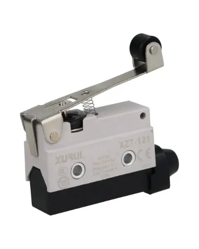 [XZ7-121] XZ7-121 — MICROSWITCH MINIATURA PALANCA LARGA, ROLDANA PLASTICA 1NA+1NC, 10A 250V