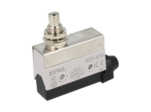 [XZ7-310] XZ7-310 — MICROSWITCH MINIATURA BOTON GRANDE 1NA+, 1NC, 10A 250V