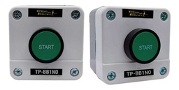 [TP-BB1NO-PK2] Caja + Botón Pulsador Verde Start +1na 3a 240v Tp-bb1no 2pza