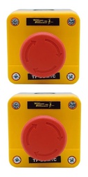 [TP-BBM1C-PK2] Boton Paro De Emergencia Empotrable 1nc Tp-bbm1c (2pzas)