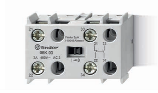 [06K03] 06K03 — Modulo auxiliar 1 NA+1 NC para tipo [6K.04] Finder 06K03