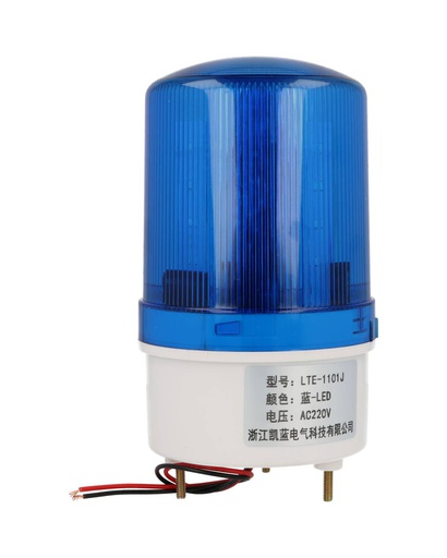 [TP-SLR100B100/240] TP-SLR100B100/240 – TORRETA ROTATIVA CON BUZZER Y LED AZUL 110/240VCA, IP65