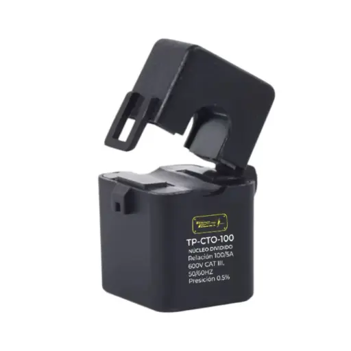 [TP-CTO-100] TP-CTO-100 – TRANSFORMADOR DE CORRIENTE (DONA ABIERTA) 100AMP. RELACIÓN 5AMP. PRECISIÓN 0.5% 600V CATIII 60/60Hz
